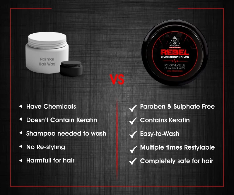 UrbanGabru Rebel Hair Styling Clay Wax, 85 g-7.webp